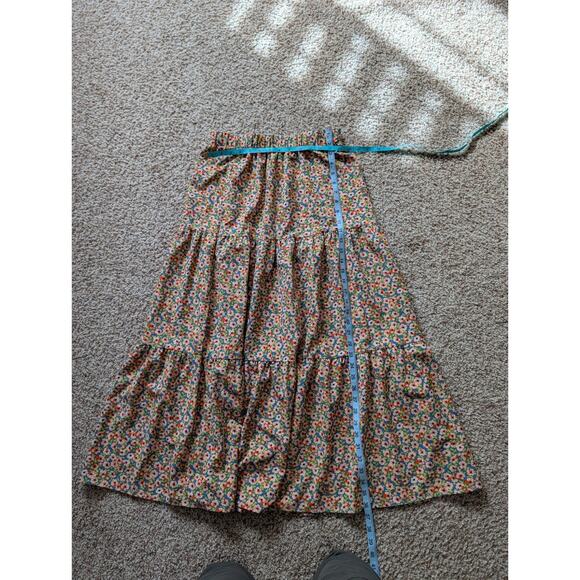 SHIEN women's long skirt, floral print, flowy & fun; Medium - Picture 3 of 7